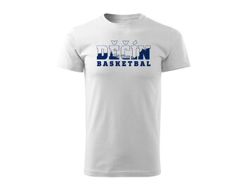 Triko - Děčín basketbal (silueta města)
